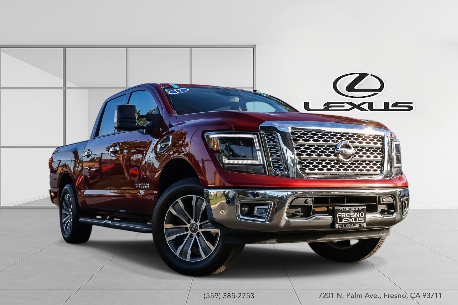 Cayenne Red 2017 Nissan Titan Pickup Truck 4X2 7-Speed Automatic