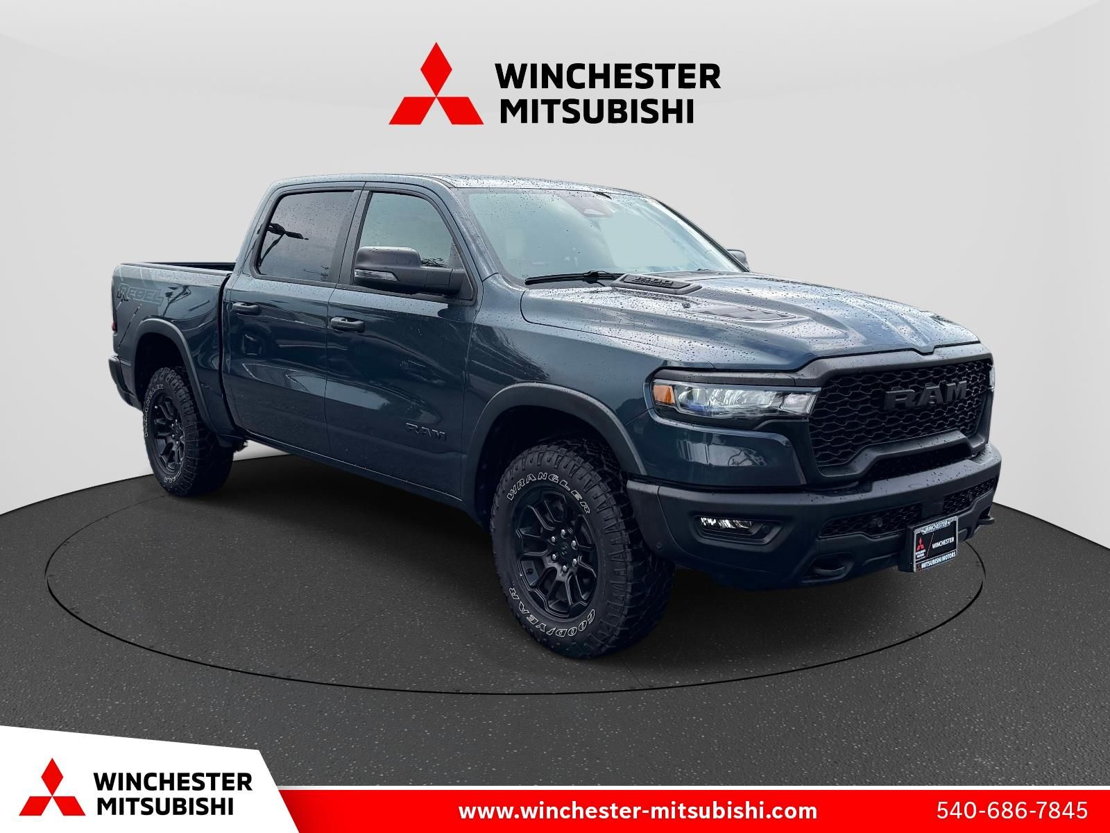 Forged Blue Metallic 2026 RAM 1500 Pickup Truck Four-Wheel Drive 8-Speed Automatic