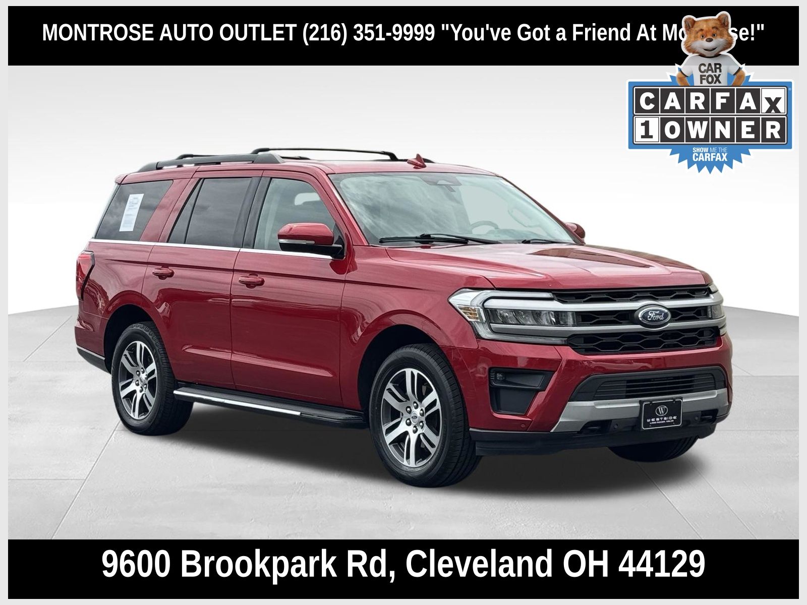Red Metallic 2022 Ford Expedition SUV / Crossover Four-Wheel Drive Automatic