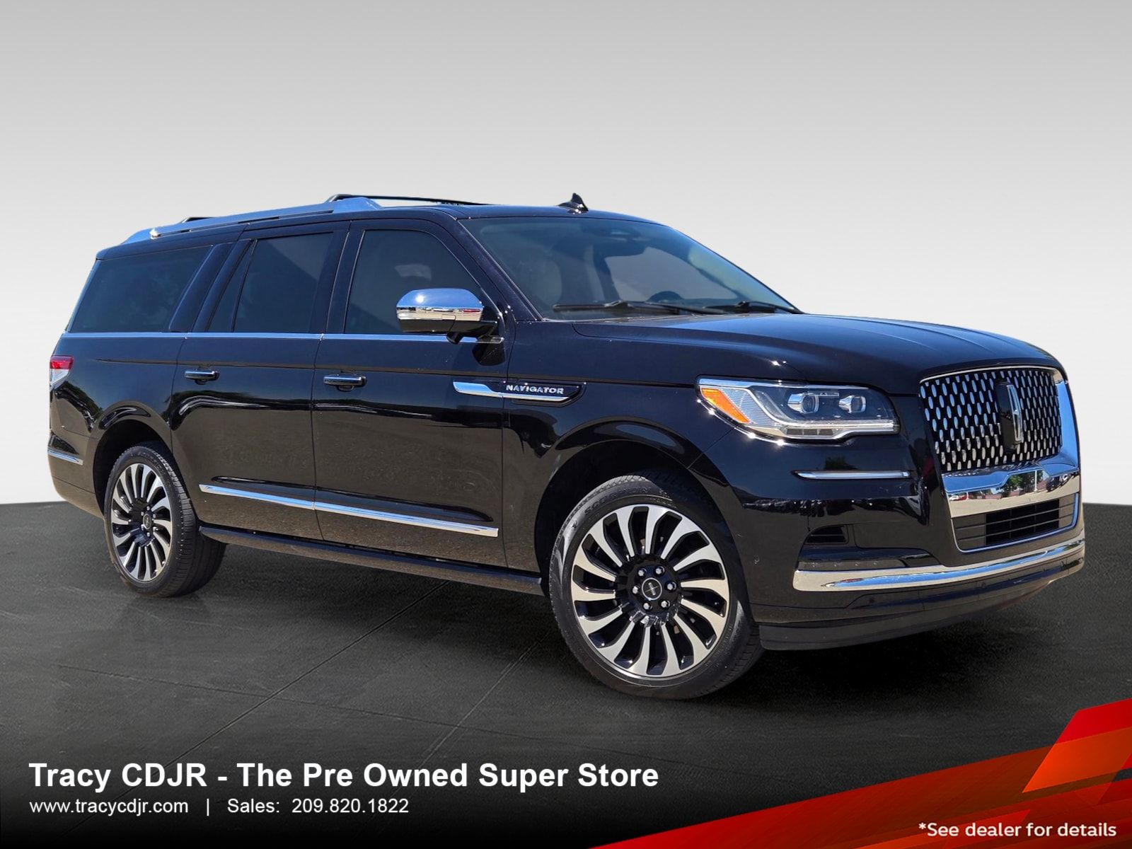 Black Metallic 2022 Lincoln Navigator L Black Label 4WD SUV / Crossover Four-Wheel Drive Automatic