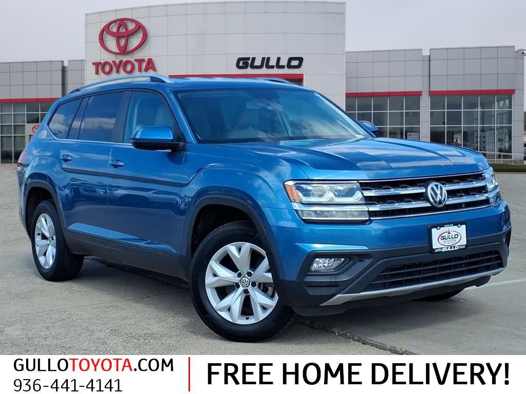 2019 Volkswagen Atlas 3.6L V6 SE Blue at DeMontrond Auto Country