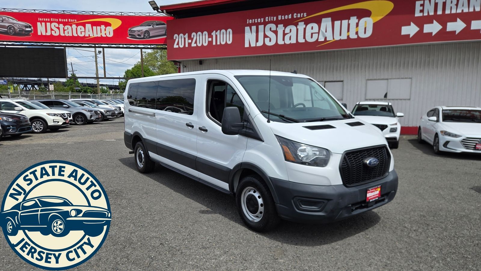 Oxford White 2021 Ford Transit Passenger Van Rear-Wheel Drive Automatic