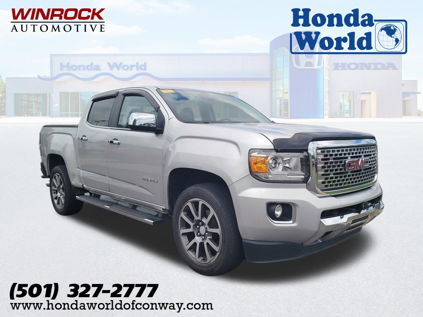 Quicksilver Metallic 2018 GMC Canyon Denali Crew Cab 4WD Pickup Truck Four-Wheel Drive 6-Speed Automatic