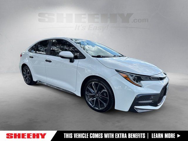 Super White 2020 Toyota Corolla SE FWD Sedan Front-Wheel Drive Continuously Variable Transmission