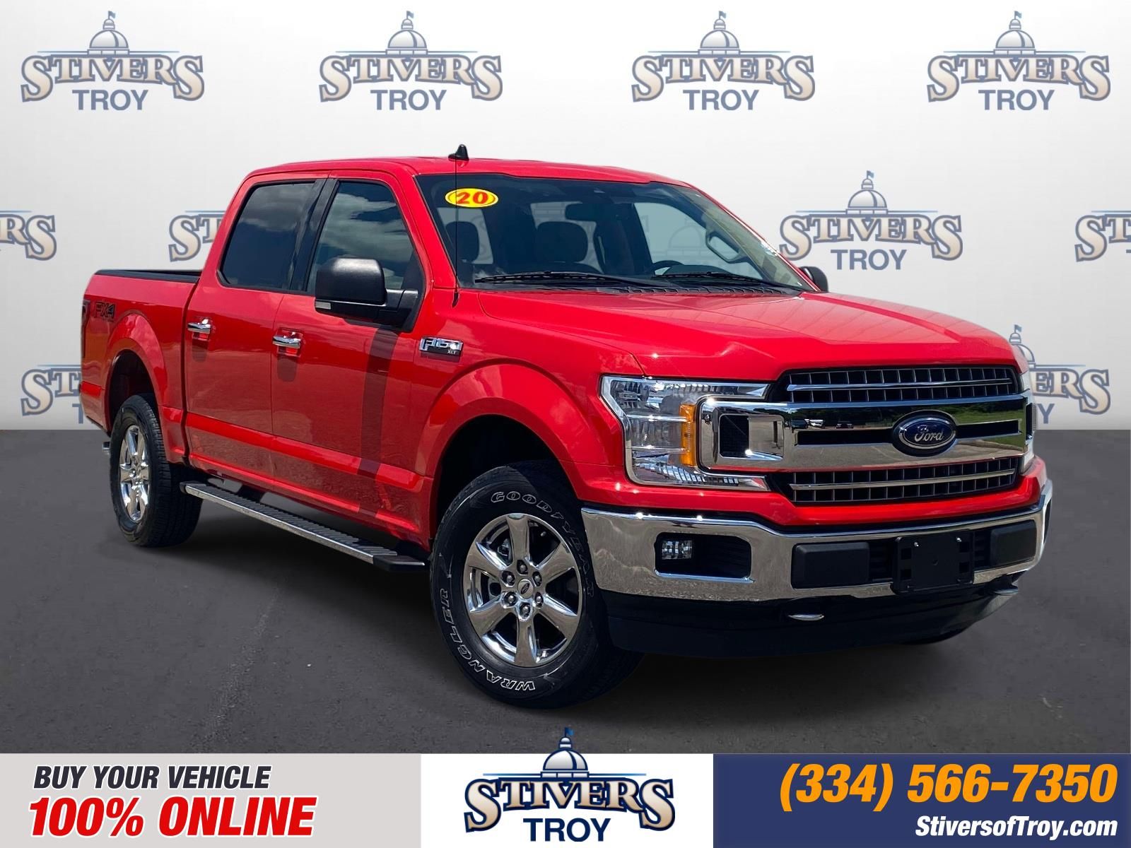 Race Red 2020 Ford F-150 Pickup Truck Four-Wheel Drive Automatic