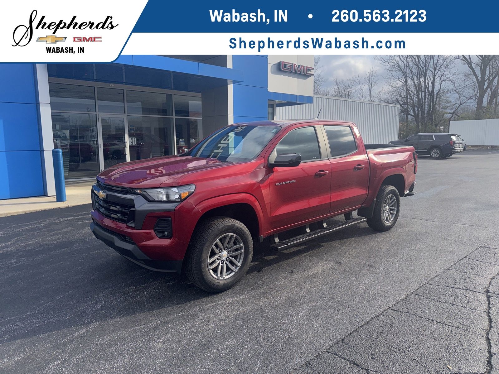 Radiant Red Tintcoat 2023 Chevrolet Colorado LT Crew Cab 4WD Pickup Truck Four-Wheel Drive 8-Speed Automatic