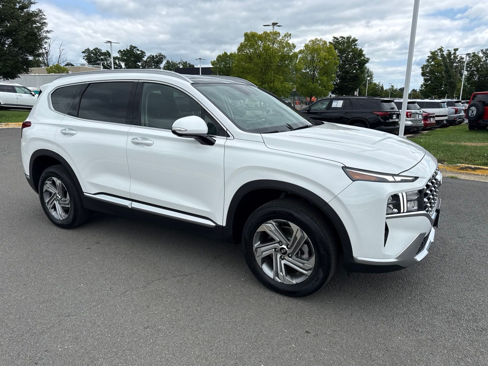 Serenity White Pearl 2023 Hyundai Santa Fe SUV / Crossover All-Wheel Drive 8-Speed Automatic