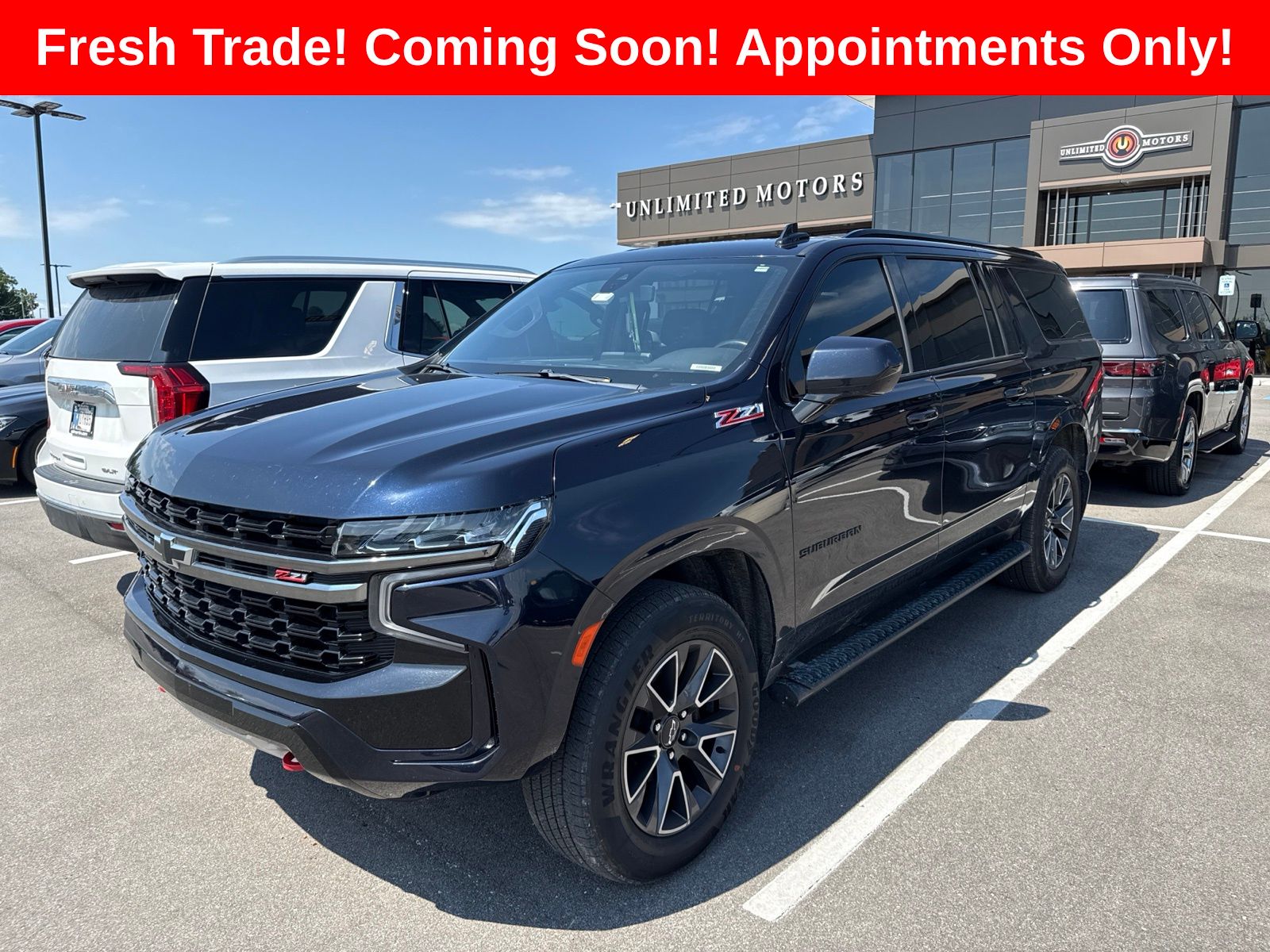 Midnight Blue Metallic 2021 Chevrolet Suburban SUV / Crossover Four-Wheel Drive