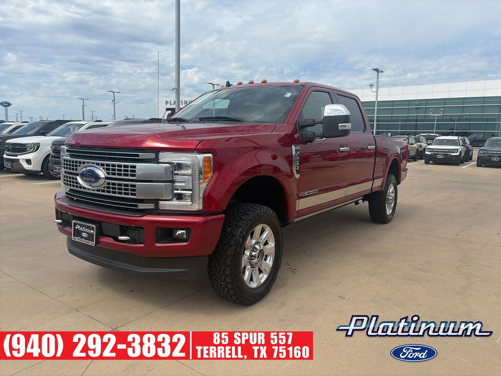 Ruby Red Metallic 2019 Ford F-250 Super Duty Pickup Truck Four-Wheel Drive 6-Speed Automatic