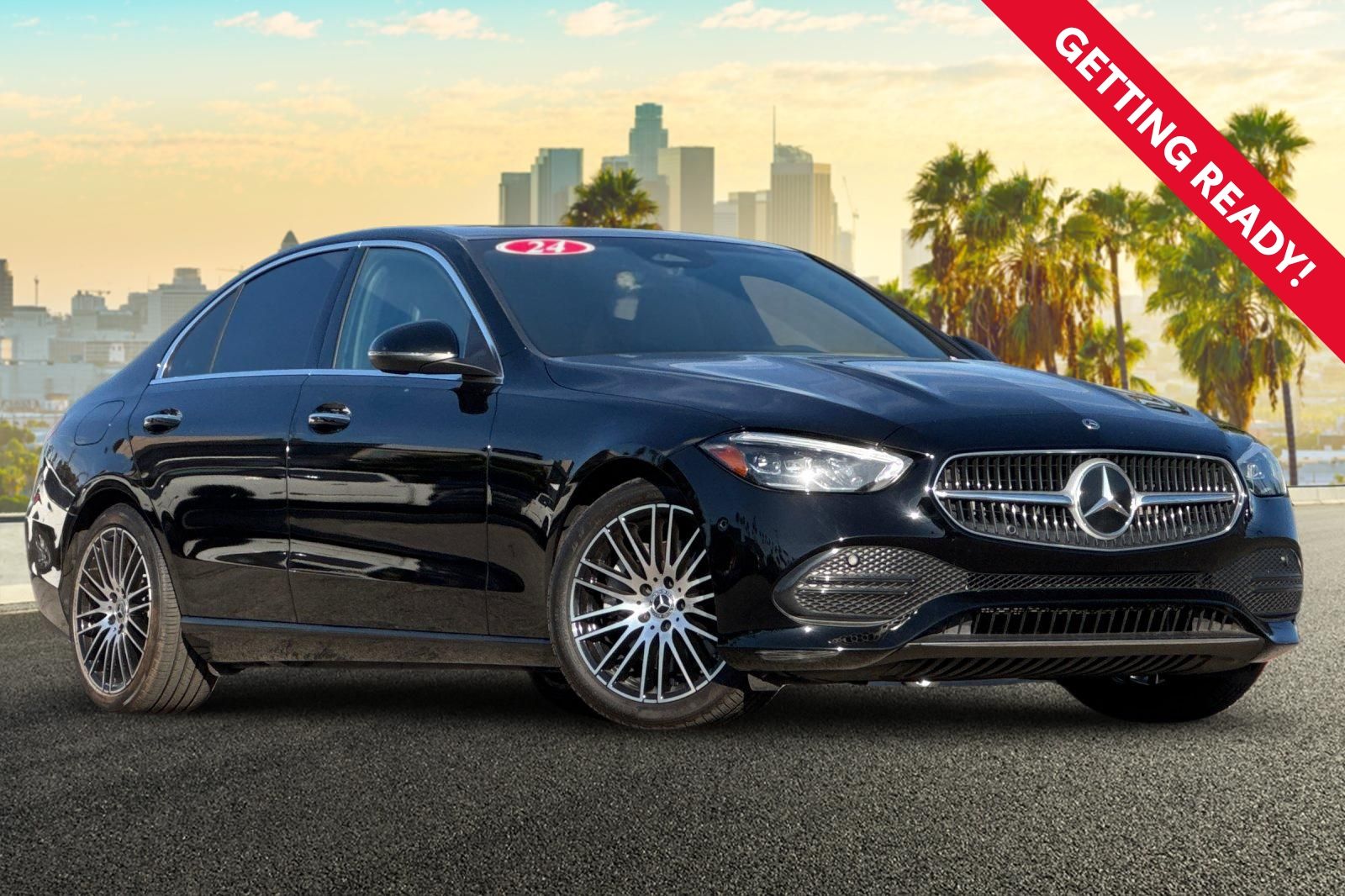 Black 2024 Mercedes-Benz C-Class Sedan All-Wheel Drive 9-Speed Automatic