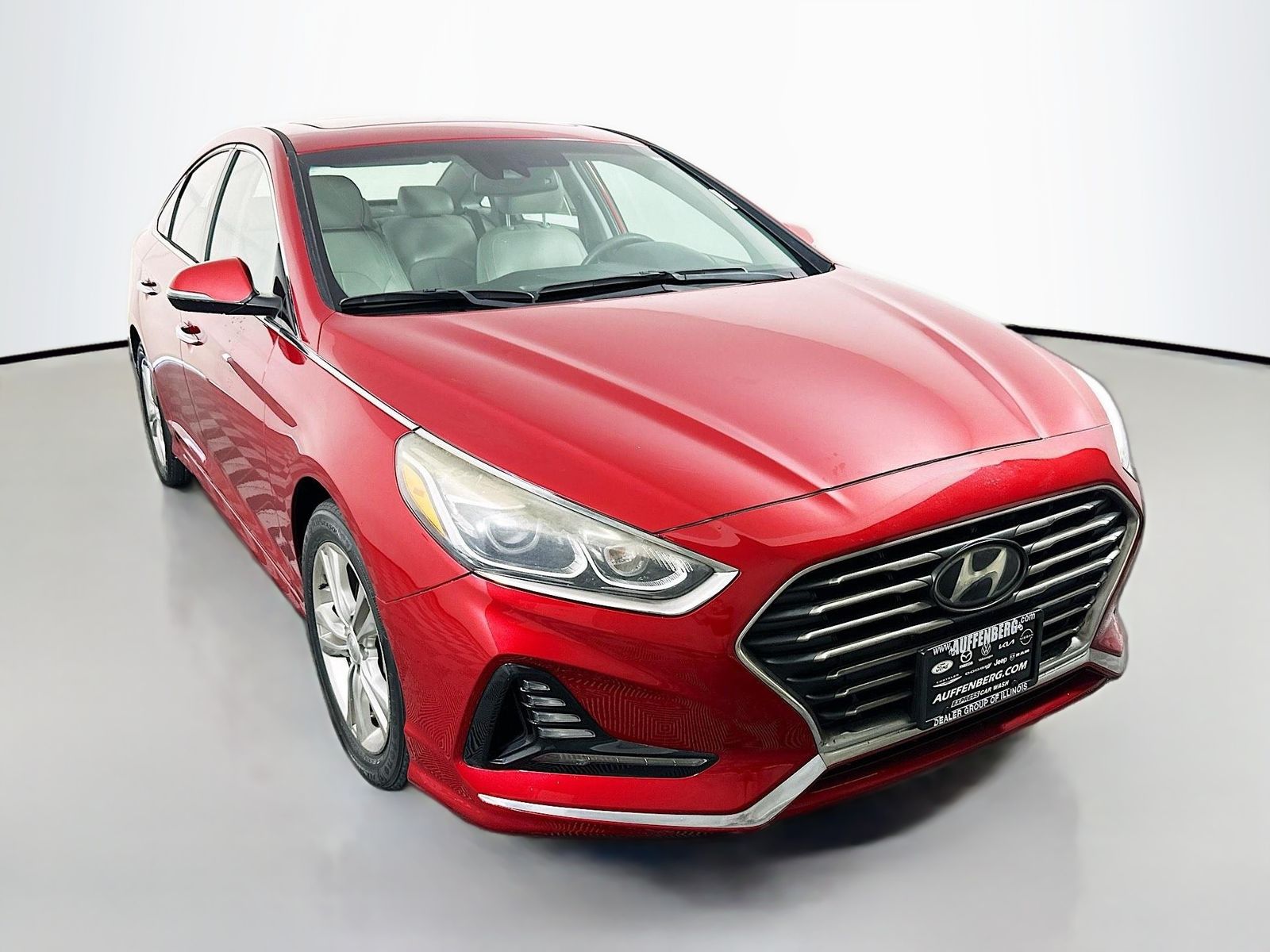 Scarlet Red 2018 Hyundai Sonata Sedan Front-Wheel Drive 6-Speed Automatic