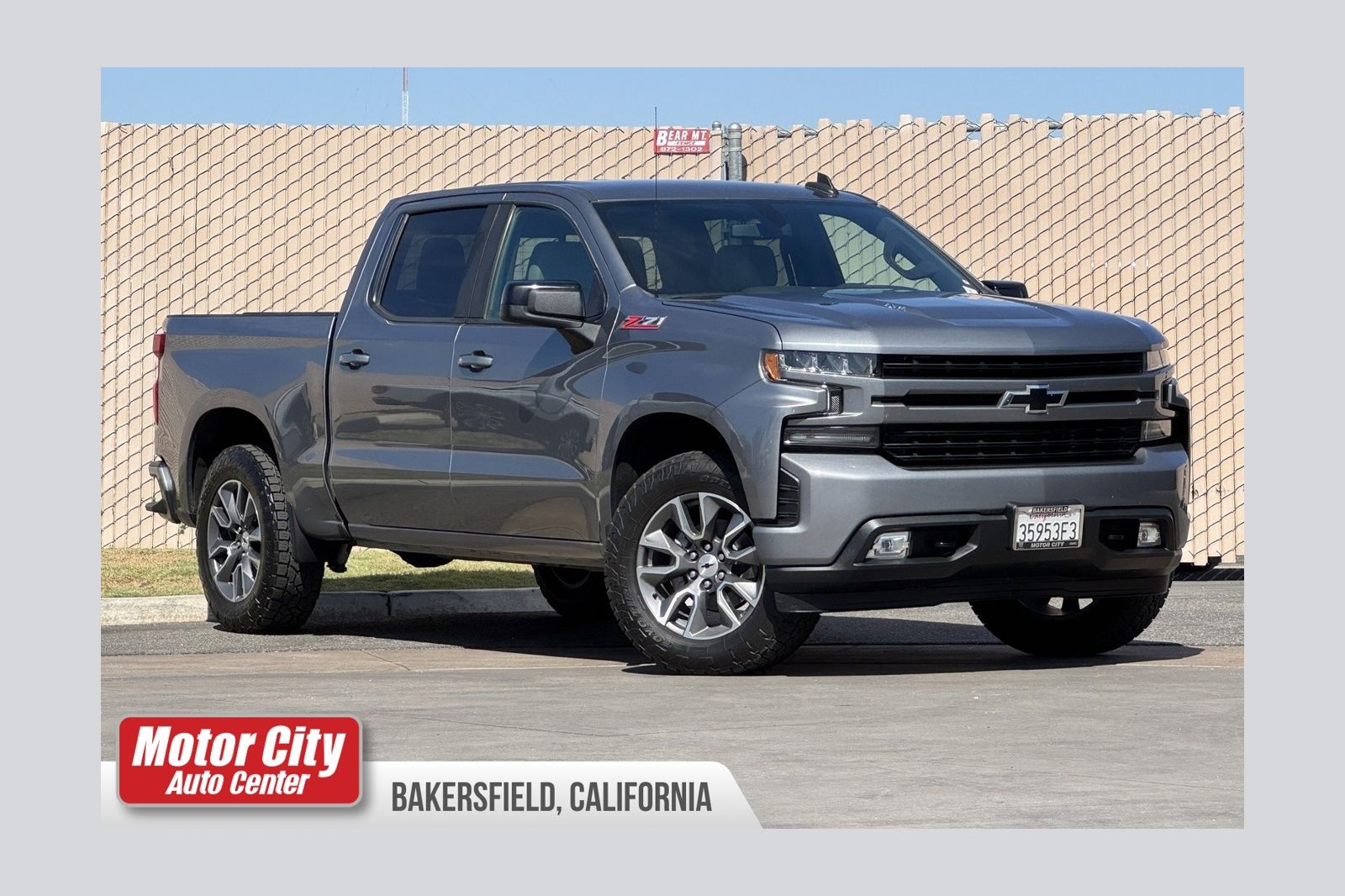 Gray (Steel Metallic) 2021 Chevrolet Silverado 1500 Pickup Truck Four-Wheel Drive Automatic