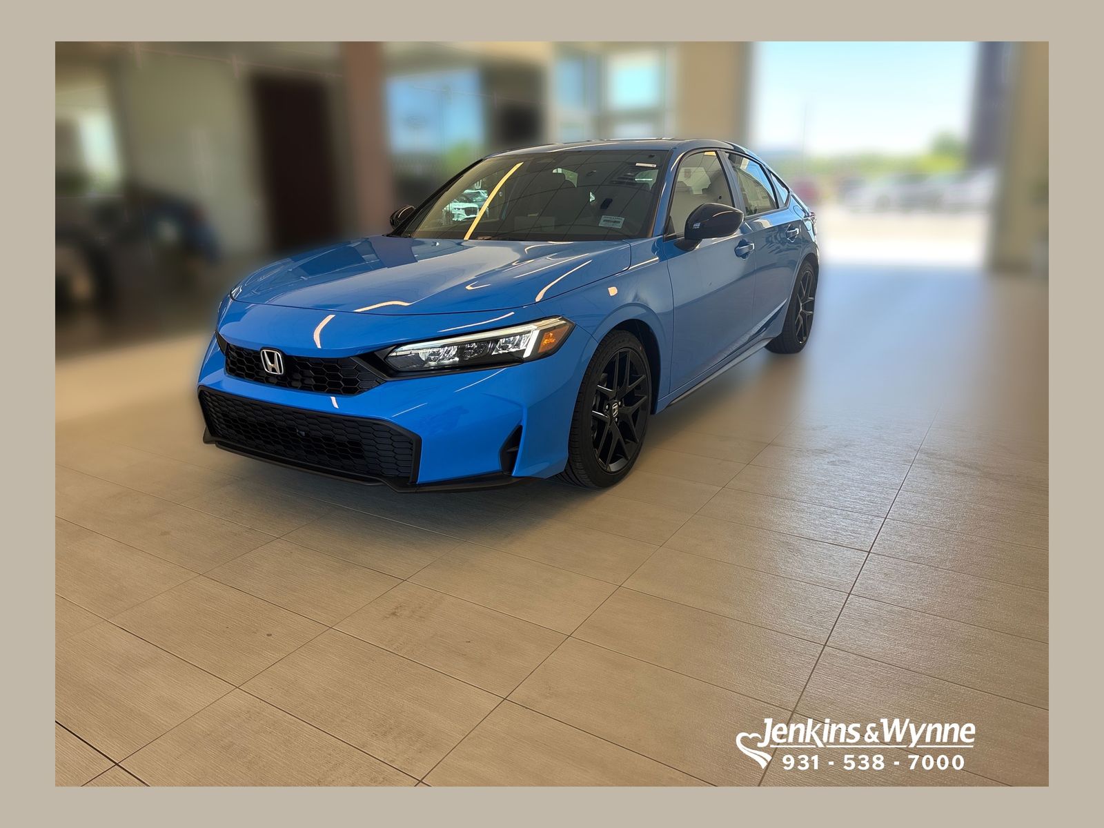 Boost Blue Pearl 2026 Honda Civic Hatchback Hatchback Front-Wheel Drive Continuously Variable Transmission