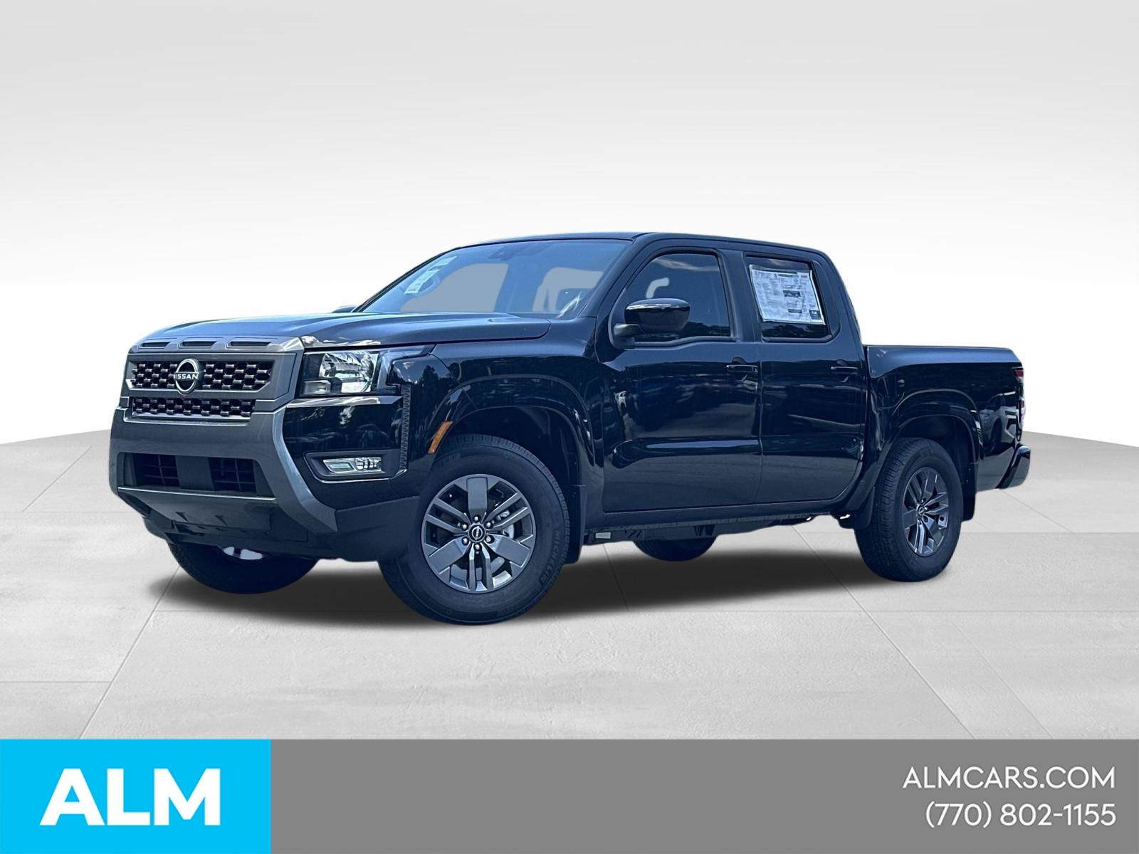 Super Black 2025 Nissan Frontier SV Crew Cab RWD Pickup Truck 4X2 9-Speed Automatic Overdrive