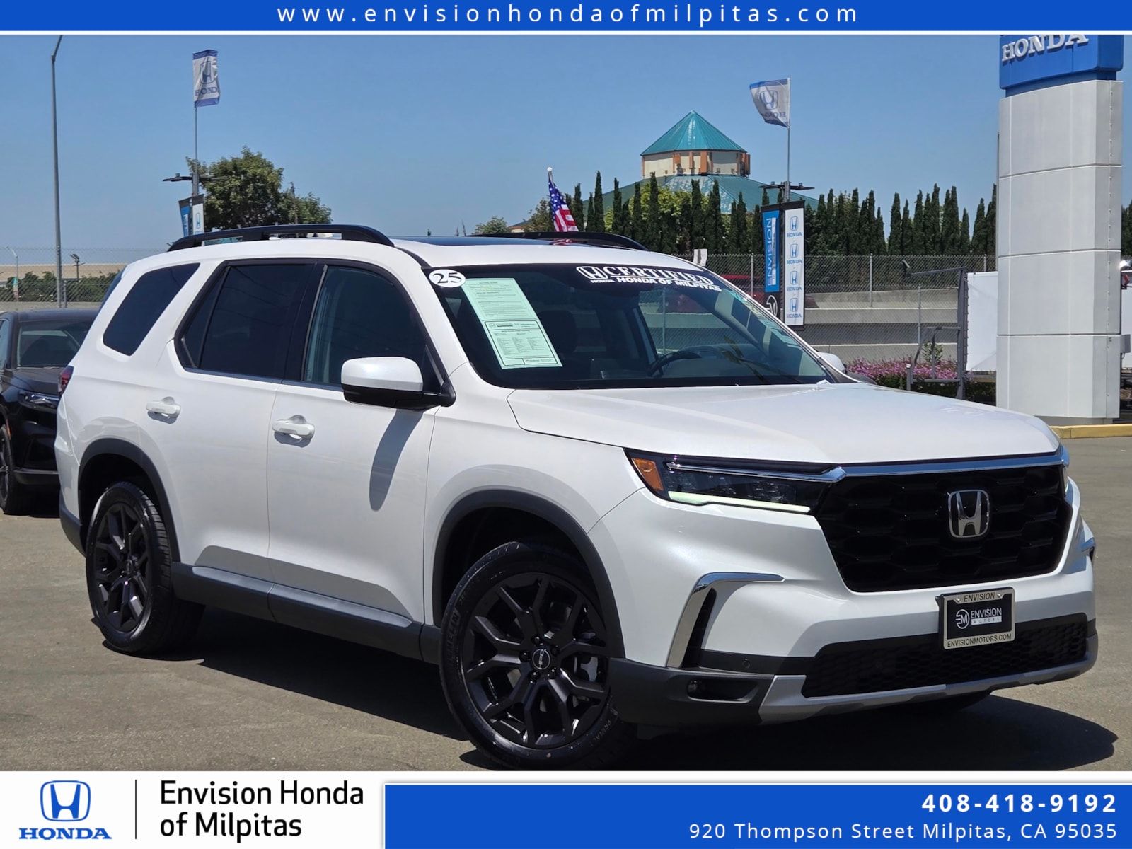Platinum White Pearl 2025 Honda Pilot SUV / Crossover Front-Wheel Drive Automatic