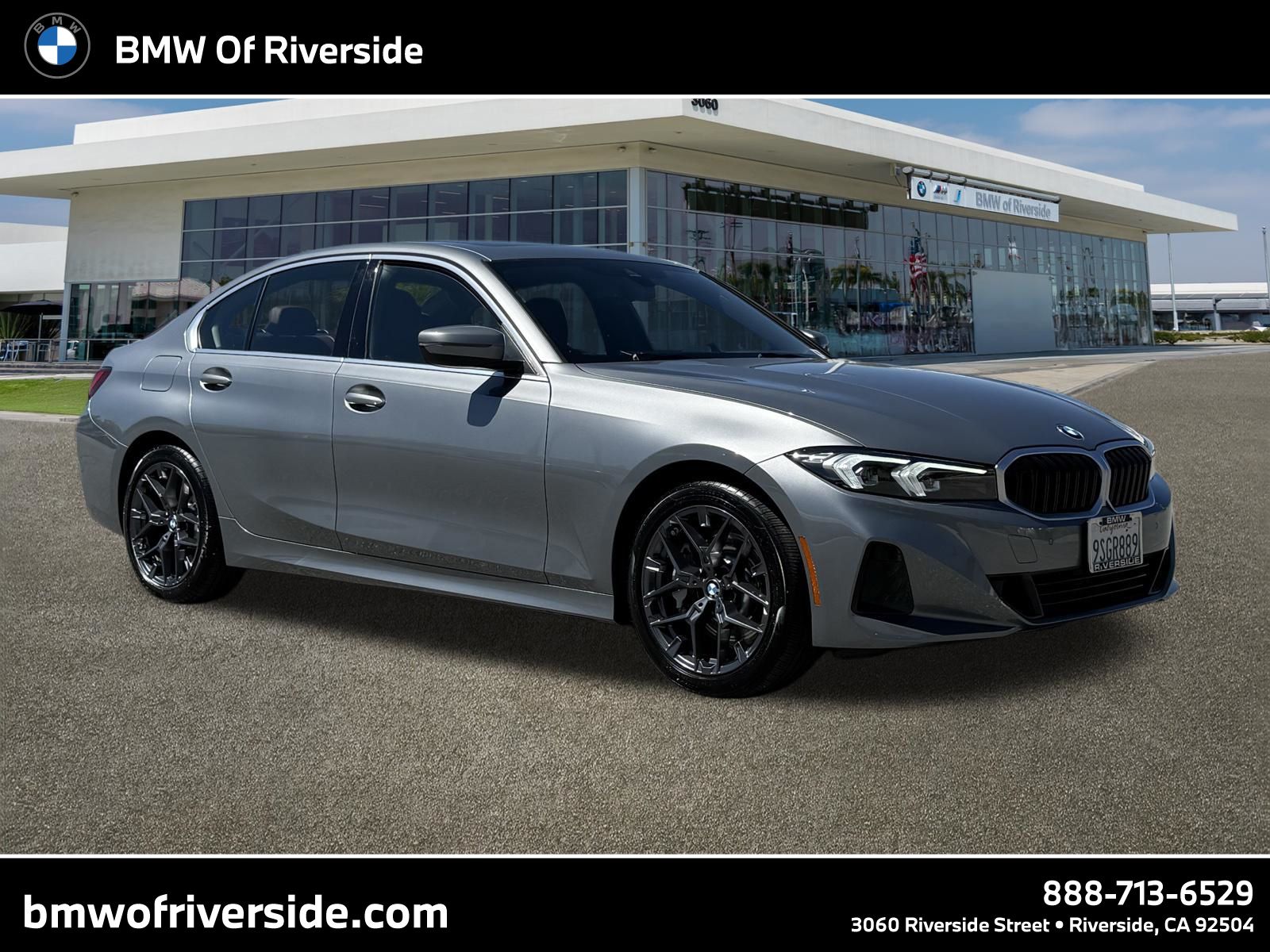 Gray (Skyscraper Grey Metallic) 2025 BMW 3 Series 330i RWD Sedan Rear-Wheel Drive 8-Speed Automatic