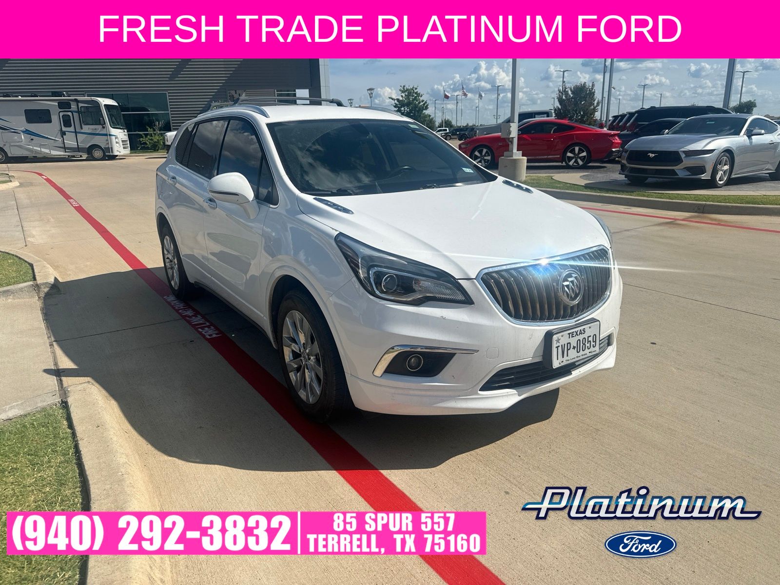 Summit White 2017 Buick Envision SUV / Crossover Front-Wheel Drive 6-Speed Automatic