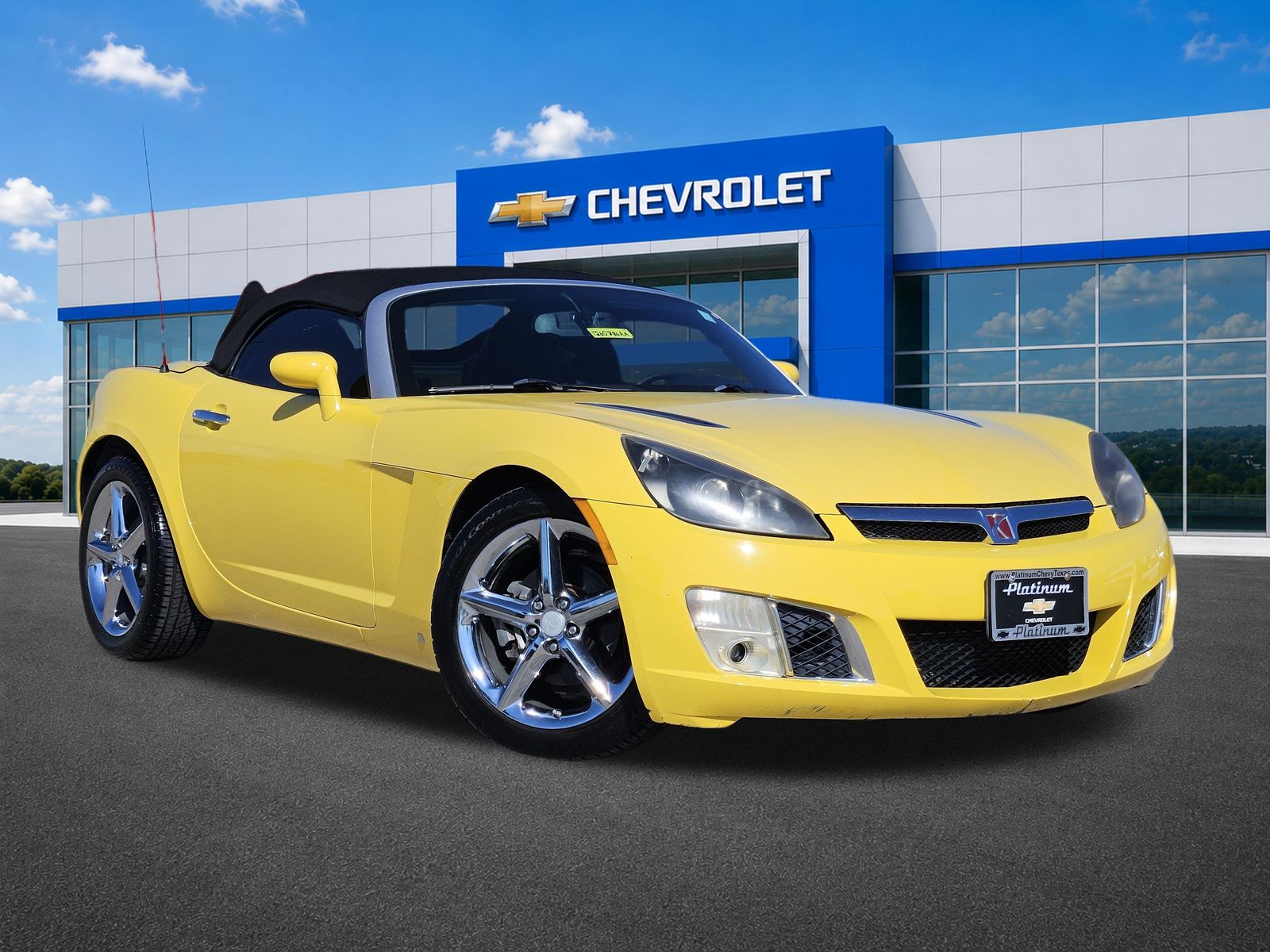 Sunburst Yellow 2009 Saturn Sky Convertible Rear-Wheel Drive 5-Speed Automatic
