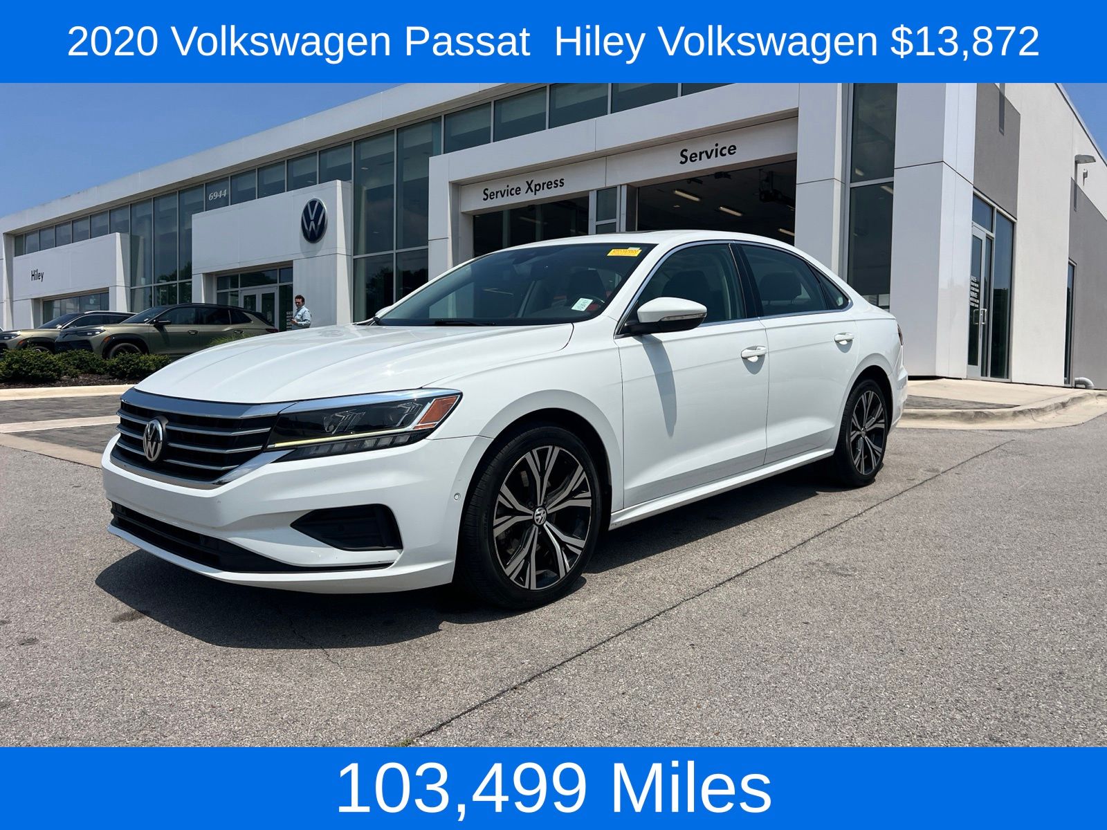 Pure White 2020 Volkswagen Passat Sedan Front-Wheel Drive 6-Speed Automatic