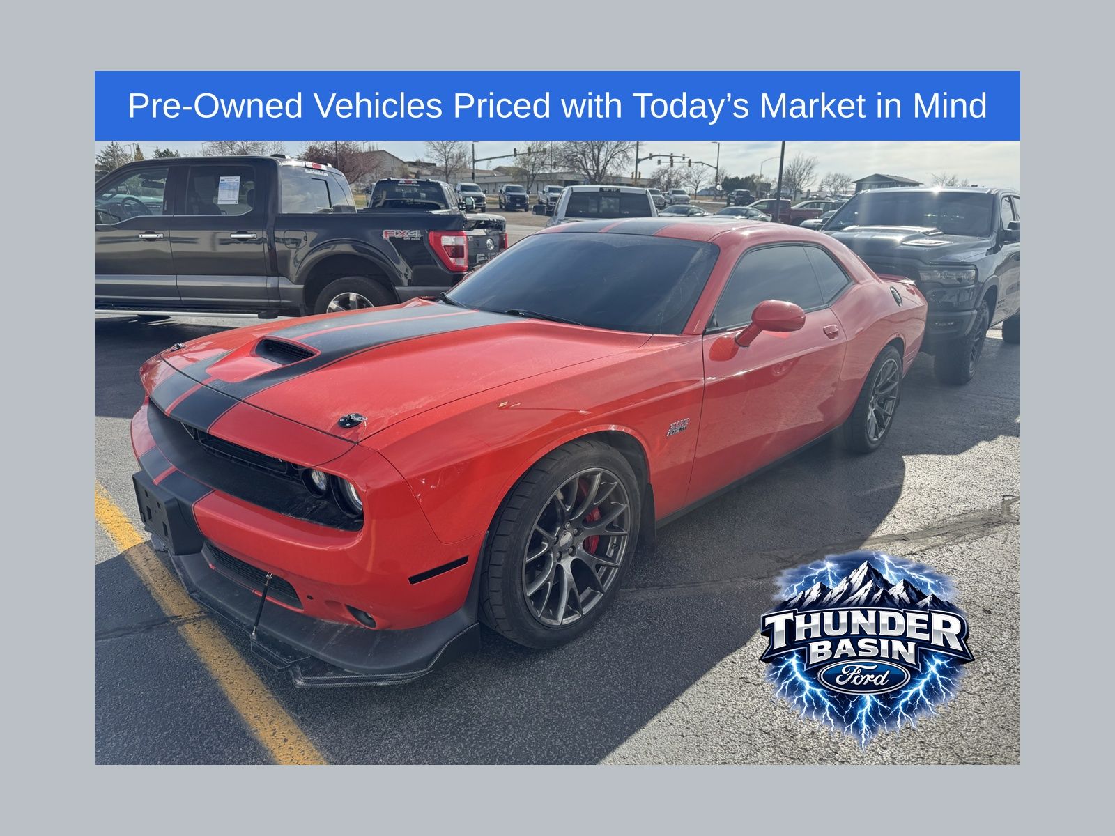 Go Mango 2016 Dodge Challenger SRT 392 RWD Coupe Rear-Wheel Drive 6-Speed Manual