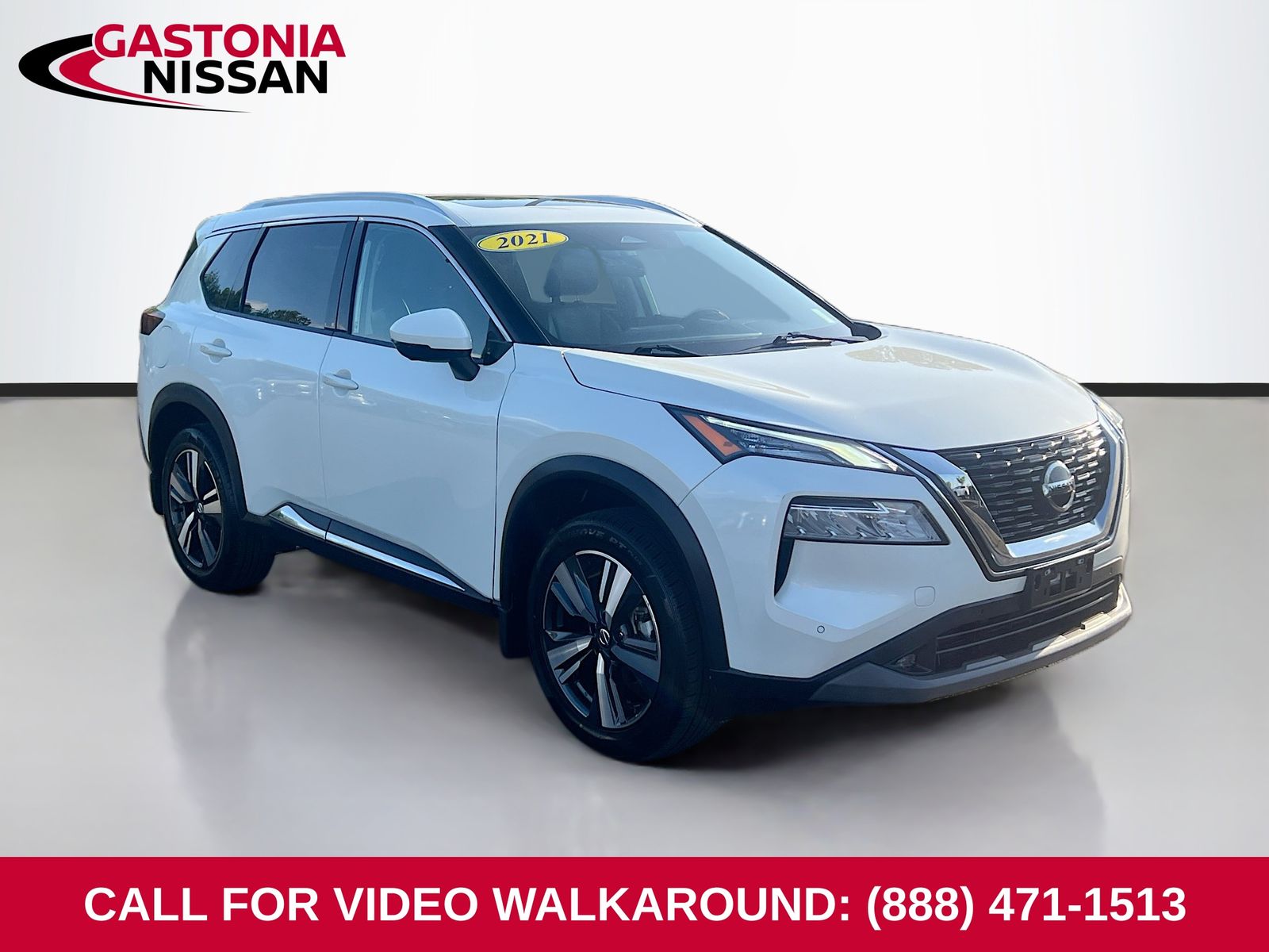 Pearl White Tricoat 2021 Nissan Rogue SL AWD SUV / Crossover All-Wheel Drive Continuously Variable Transmission