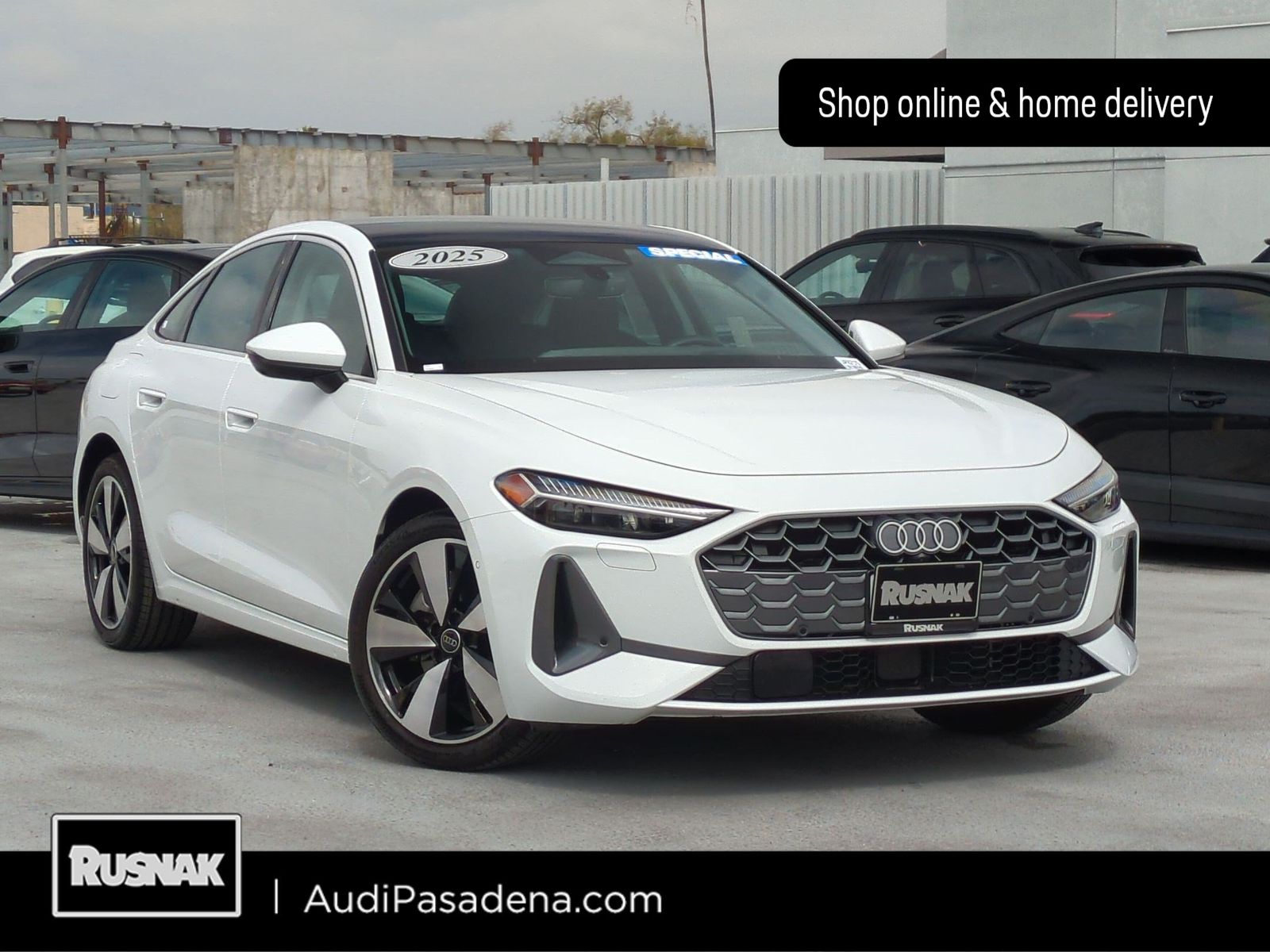 Glacier White Metallic 2025 Audi A5 Sedan All-Wheel Drive 7-Speed Automatic