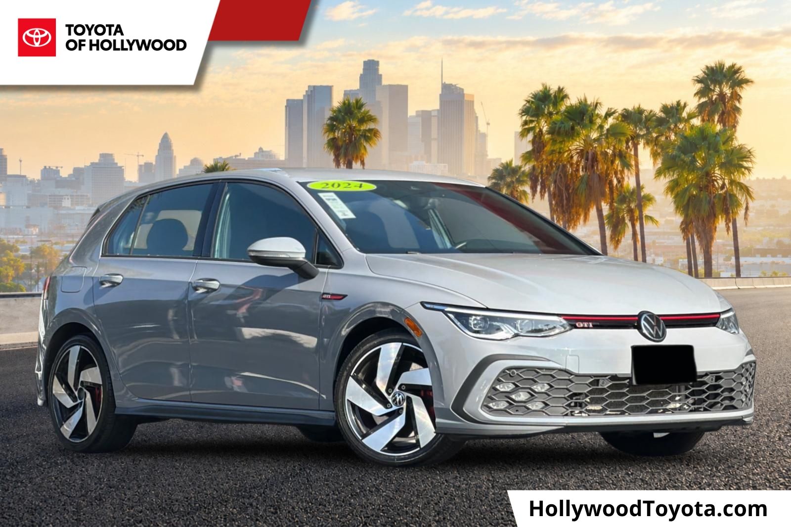 Moonstone Gray 2024 Volkswagen Golf GTI Hatchback Front-Wheel Drive 7-Speed Dual Clutch