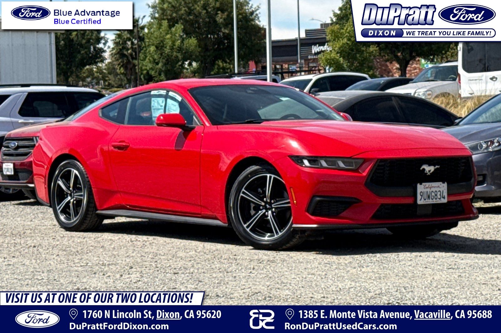 Race Red 2024 Ford Mustang Coupe Rear-Wheel Drive Automatic