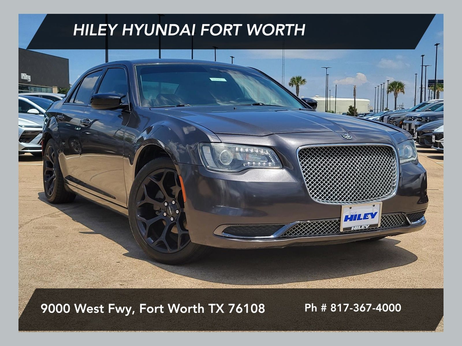 Gray (Granite Crystal Metallic Clearcoat) 2019 Chrysler 300 Sedan Rear-Wheel Drive 8-Speed Automatic
