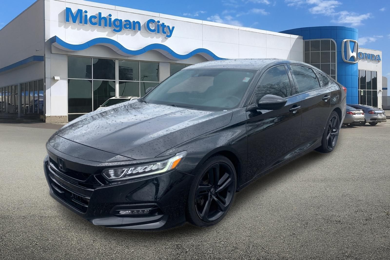 Crystal Black Pearl 2018 Honda Accord 1.5T Sport FWD Sedan Front-Wheel Drive Continuously Variable Transmission