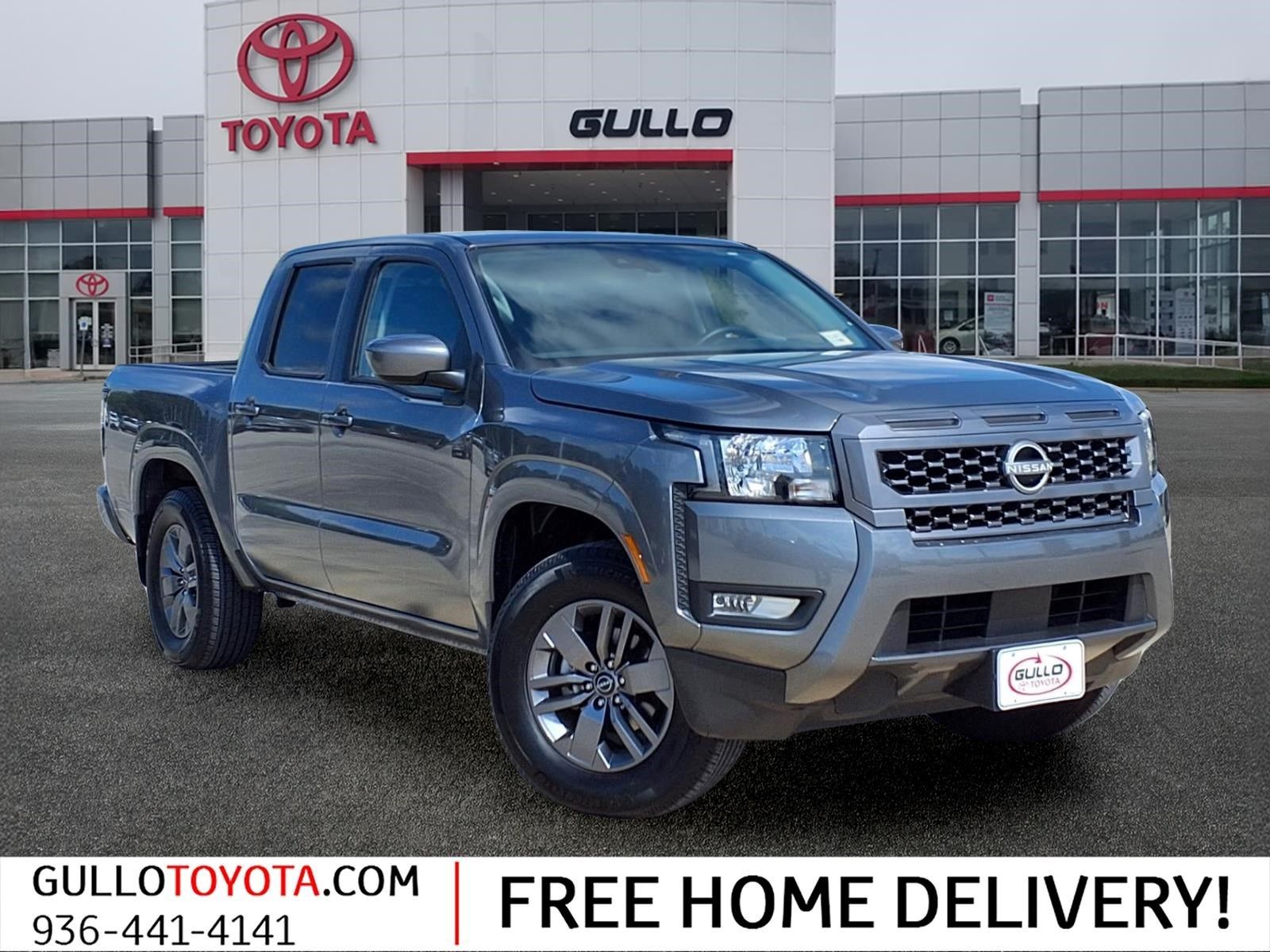Gray (Gun Metallic) 2025 Nissan Frontier Pickup Truck 4X2 9-Speed Automatic Overdrive