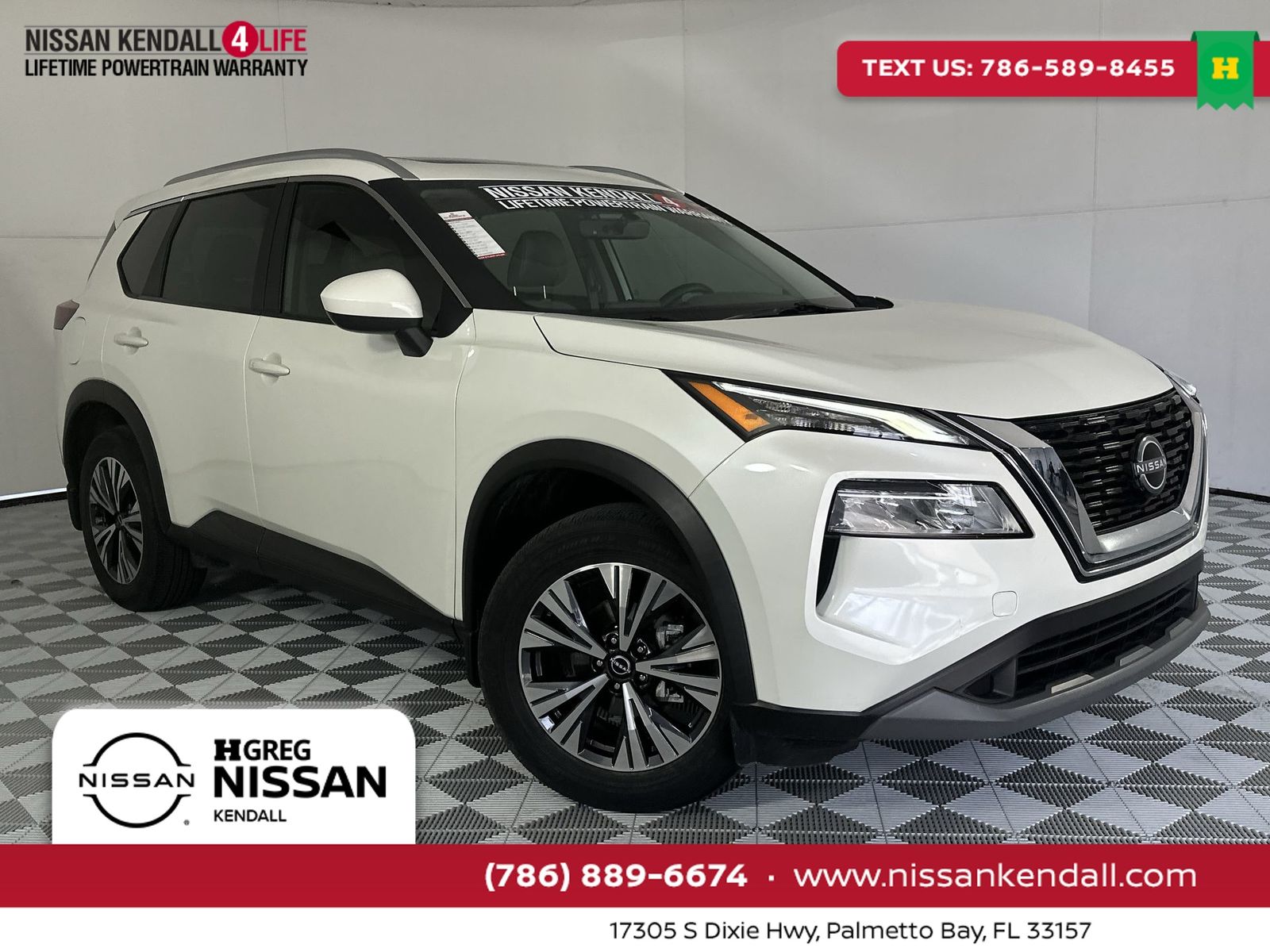 Pearl White Tricoat 2023 Nissan Rogue SV FWD SUV / Crossover Front-Wheel Drive Continuously Variable Transmission