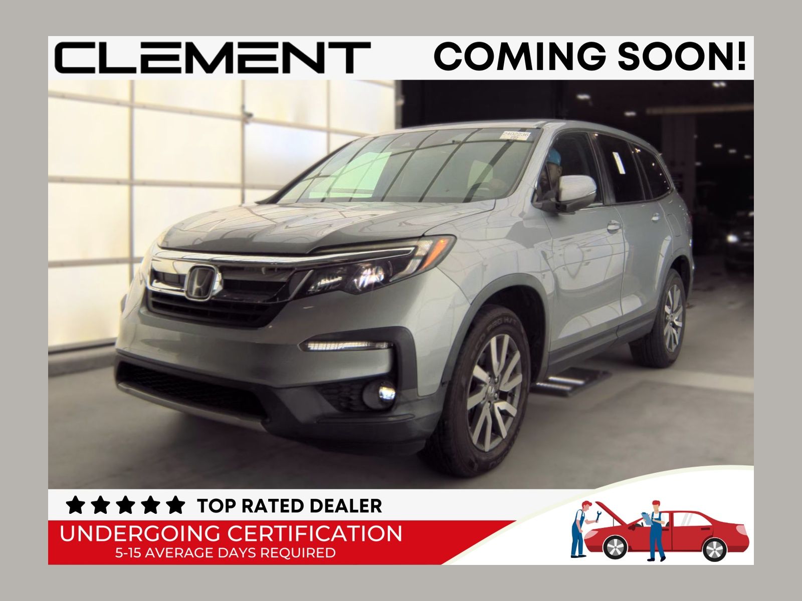 Lunar Silver Metallic 2021 Honda Pilot SUV / Crossover Front-Wheel Drive 9-Speed Automatic