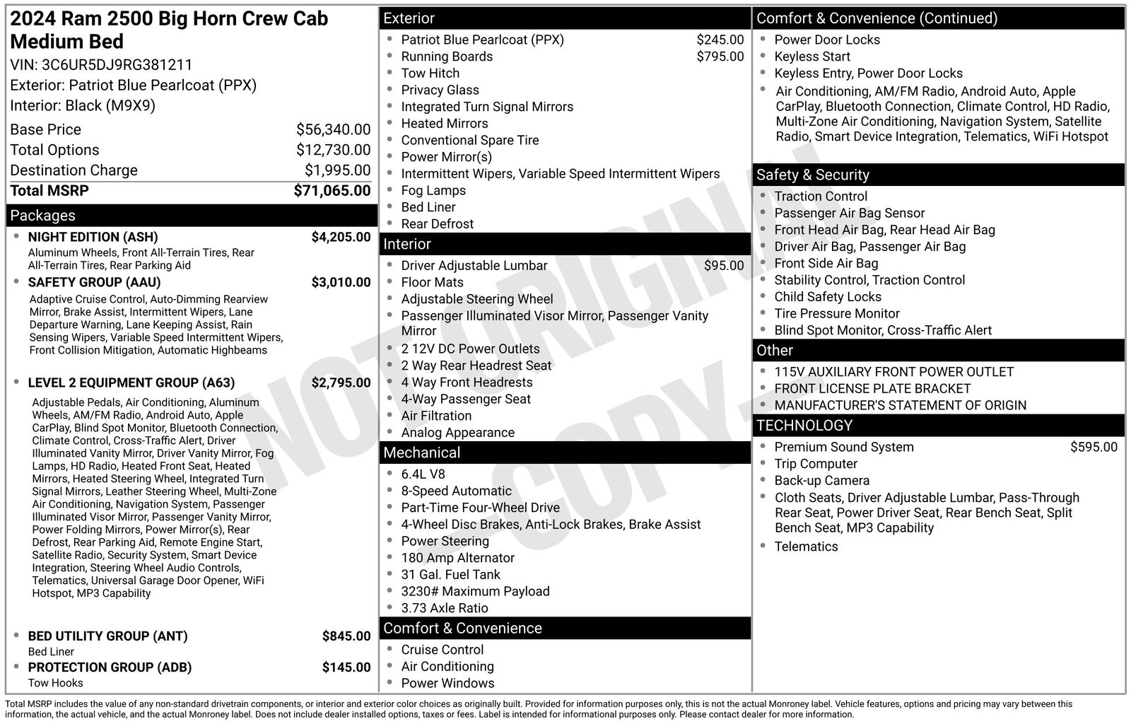 Used Car 2024 Ram 2500  Big Horn For Sale Under $50,000 In Austin, Texas