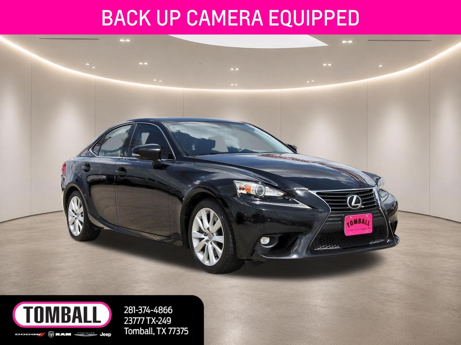 Black (Obsidian) 2016 Lexus IS Sedan Rear-Wheel Drive 8-Speed Automatic