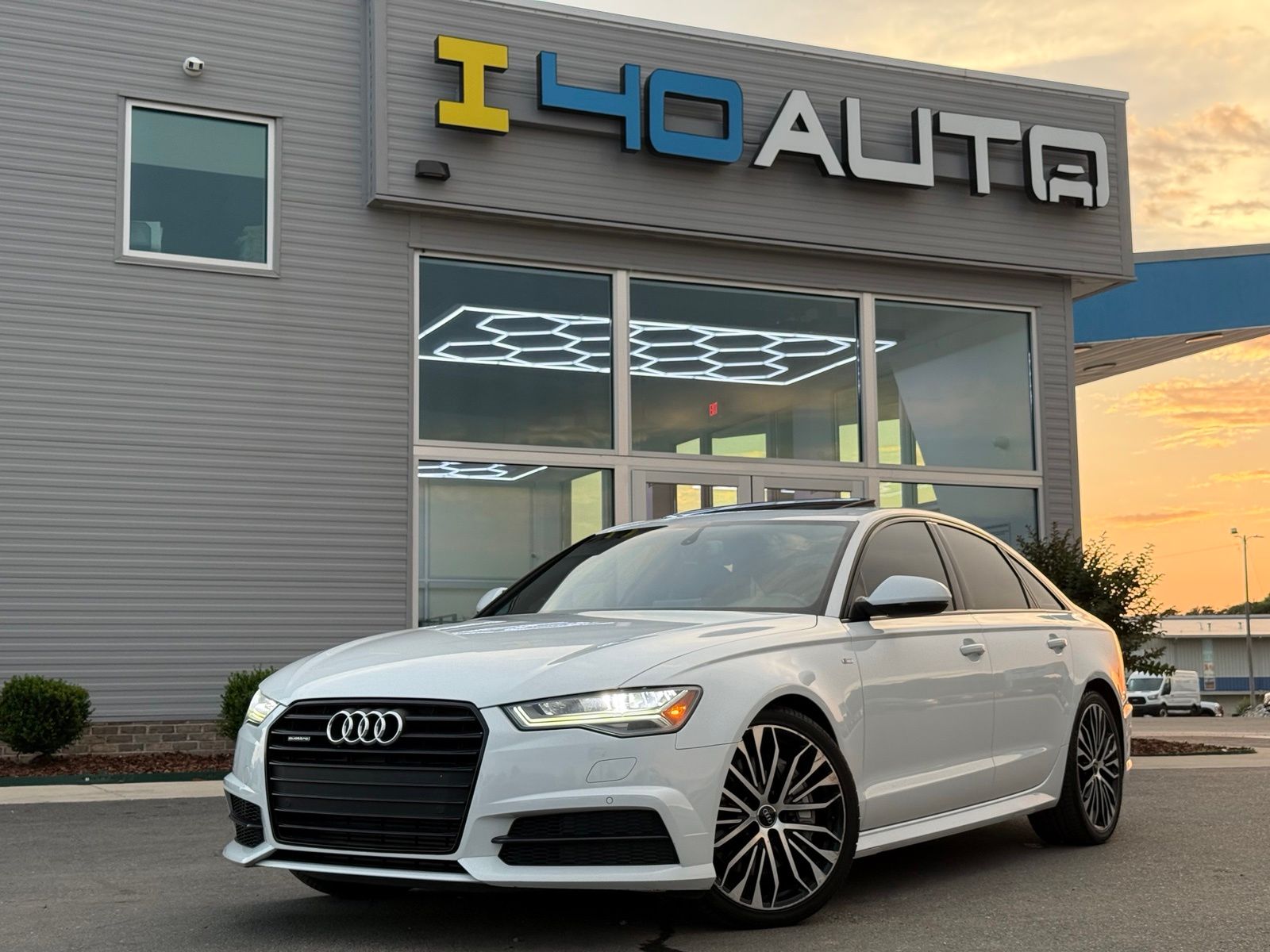 White 2018 Audi A6 Sedan All-Wheel Drive 8-Speed Automatic