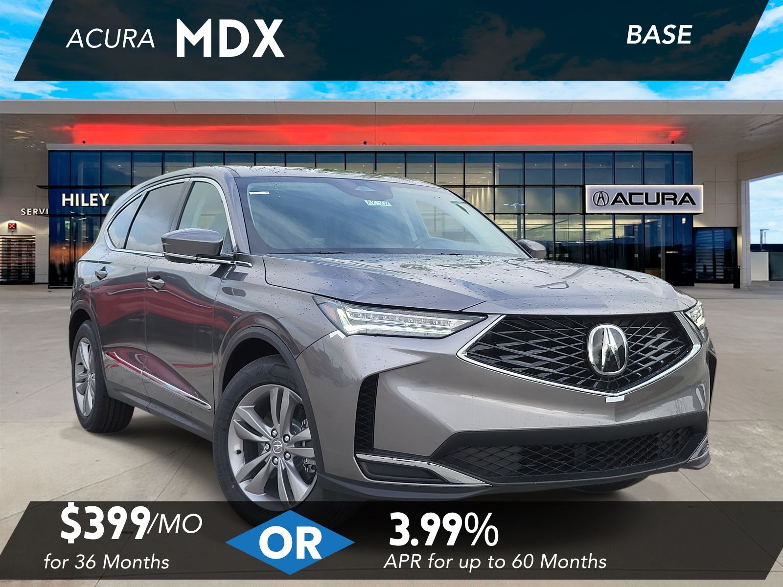 Liquid Carbon Metallic 2026 Acura MDX FWD SUV / Crossover Front-Wheel Drive Automatic