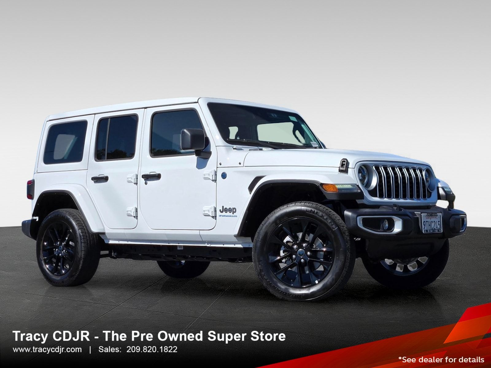 Bright White Clearcoat 2025 Jeep Wrangler 4xe SUV / Crossover Four-Wheel Drive 8-Speed Automatic