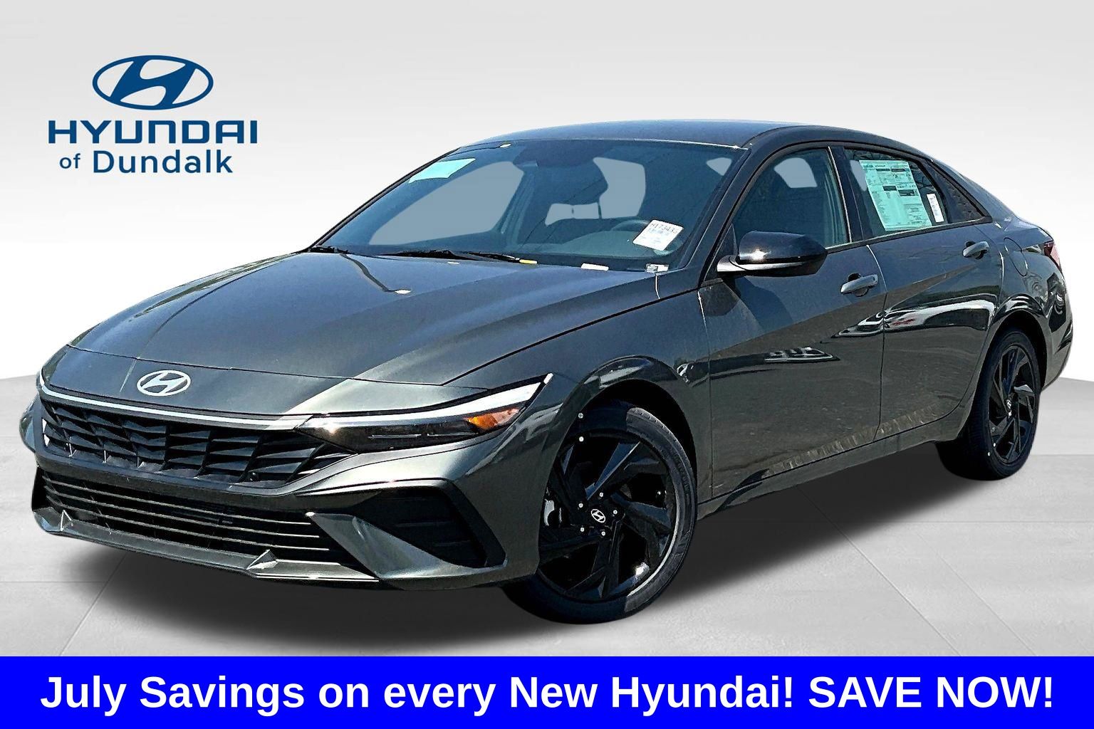 Amazon Gray 2026 Hyundai Elantra Sedan Front-Wheel Drive Continuously Variable Transmission