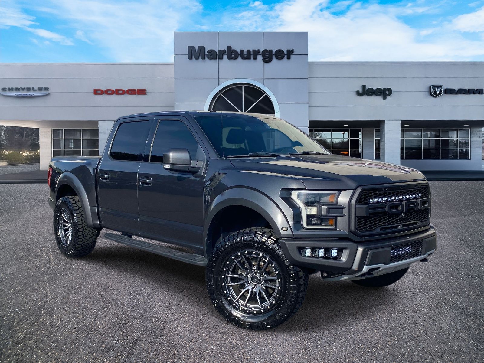 Gray (Magnetic) 2017 Ford F-150 Raptor SuperCrew 4WD Pickup Truck Four-Wheel Drive Automatic