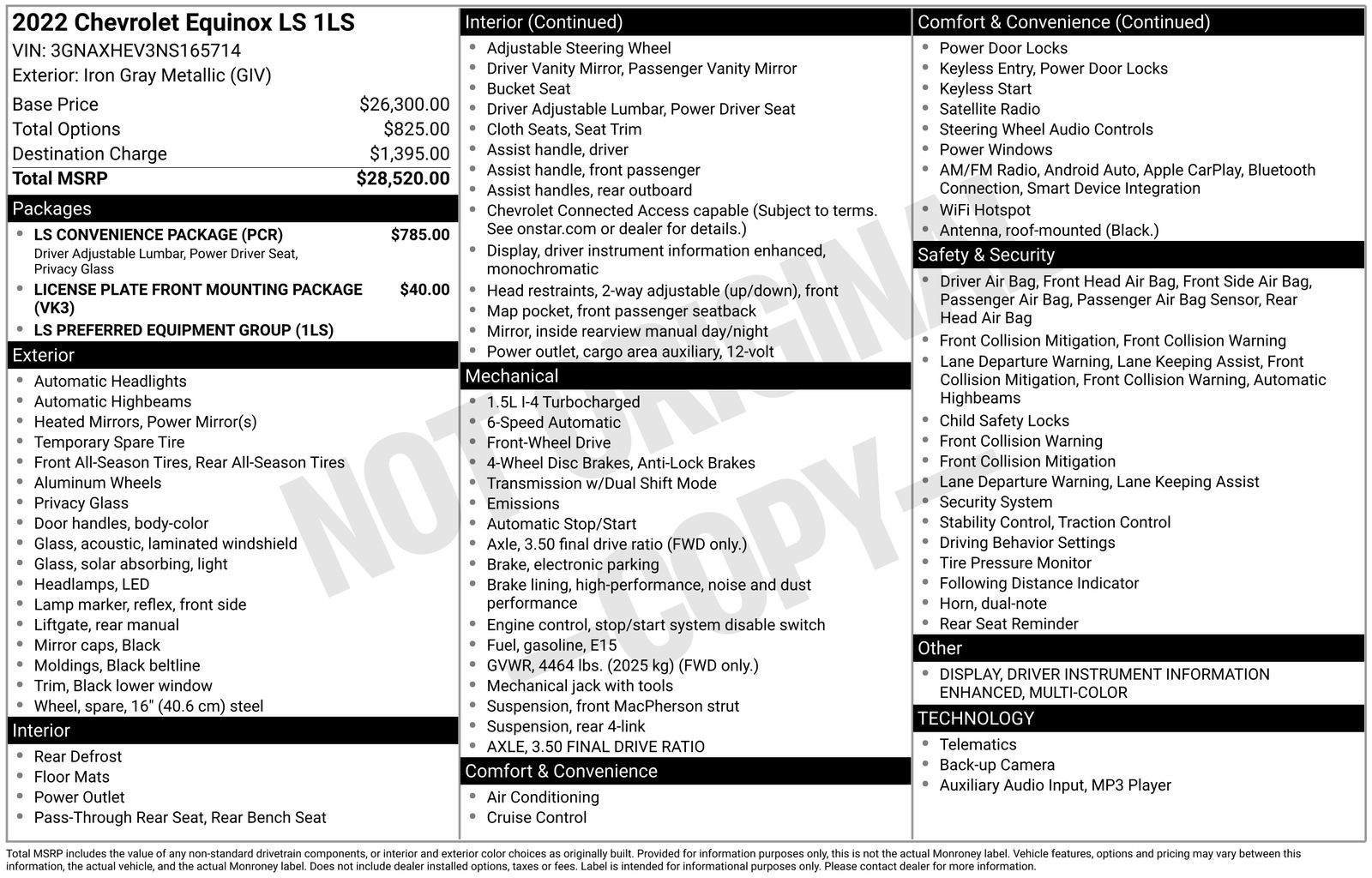 Used Car 2022 Chevrolet Equinox  Ls For Sale Under $20,000 In Austin, Texas