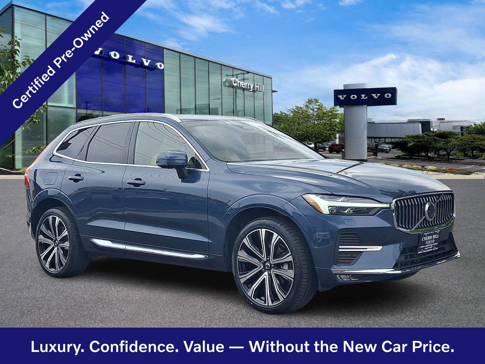 Denim Blue Metallic 2023 Volvo XC60 SUV / Crossover All-Wheel Drive Automatic