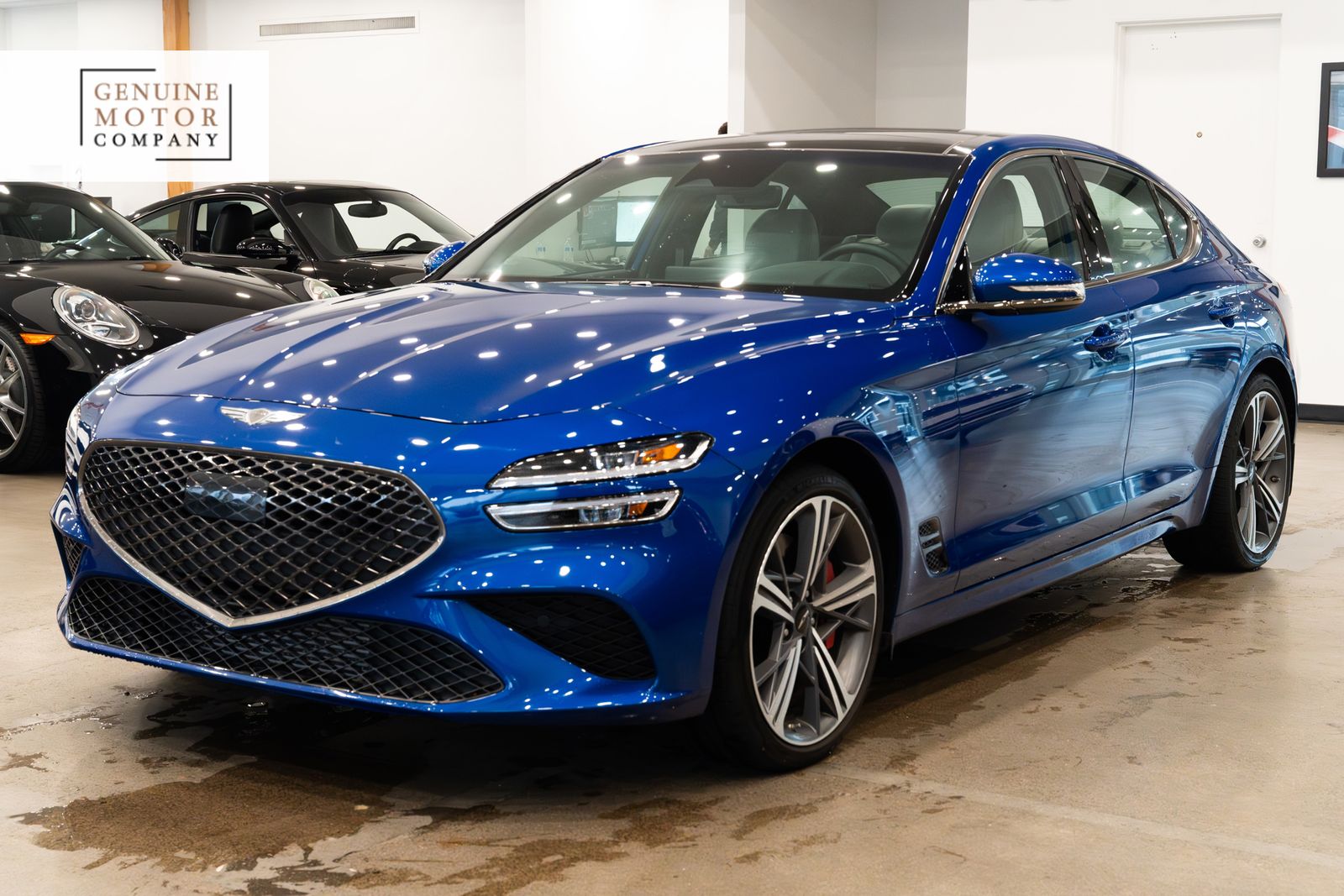 Kawah Blue 2024 Genesis G70 3.3T Sport Advanced RWD Sedan Rear-Wheel Drive 8-Speed Automatic