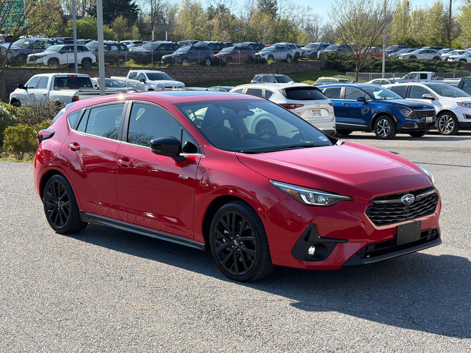 Pure Red 2024 Subaru Impreza RS AWD Wagon All-Wheel Drive Continuously Variable Transmission