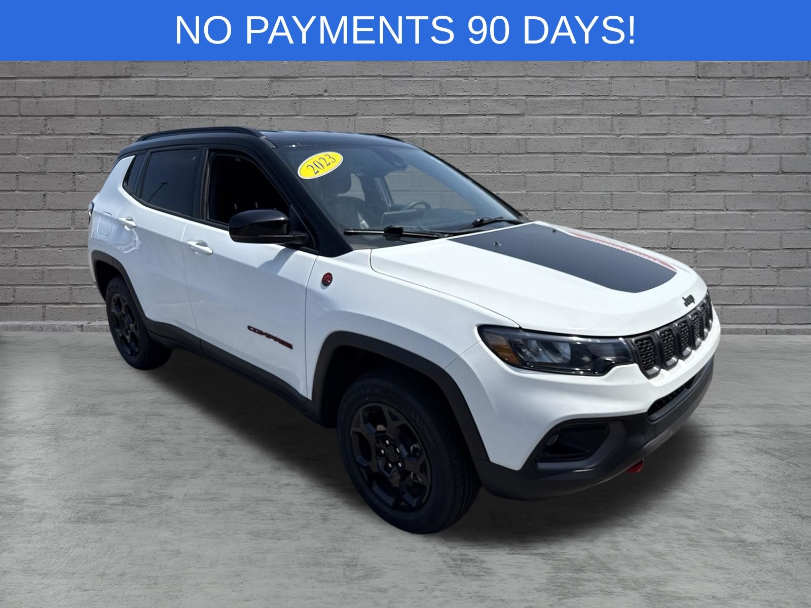 Bright White Clearcoat 2023 Jeep Compass SUV / Crossover Four-Wheel Drive 8-Speed Automatic