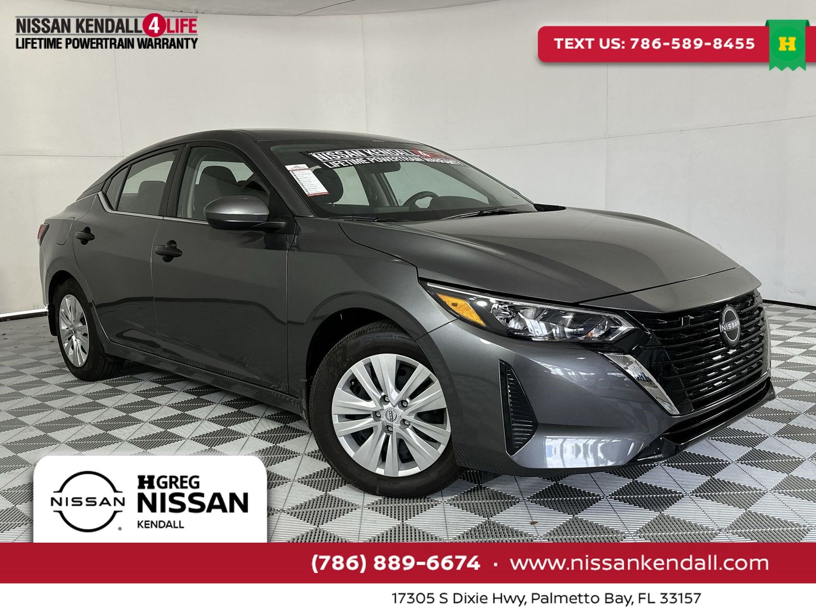 Gray (Gun Metallic) 2025 Nissan Sentra Sedan Front-Wheel Drive Continuously Variable Transmission