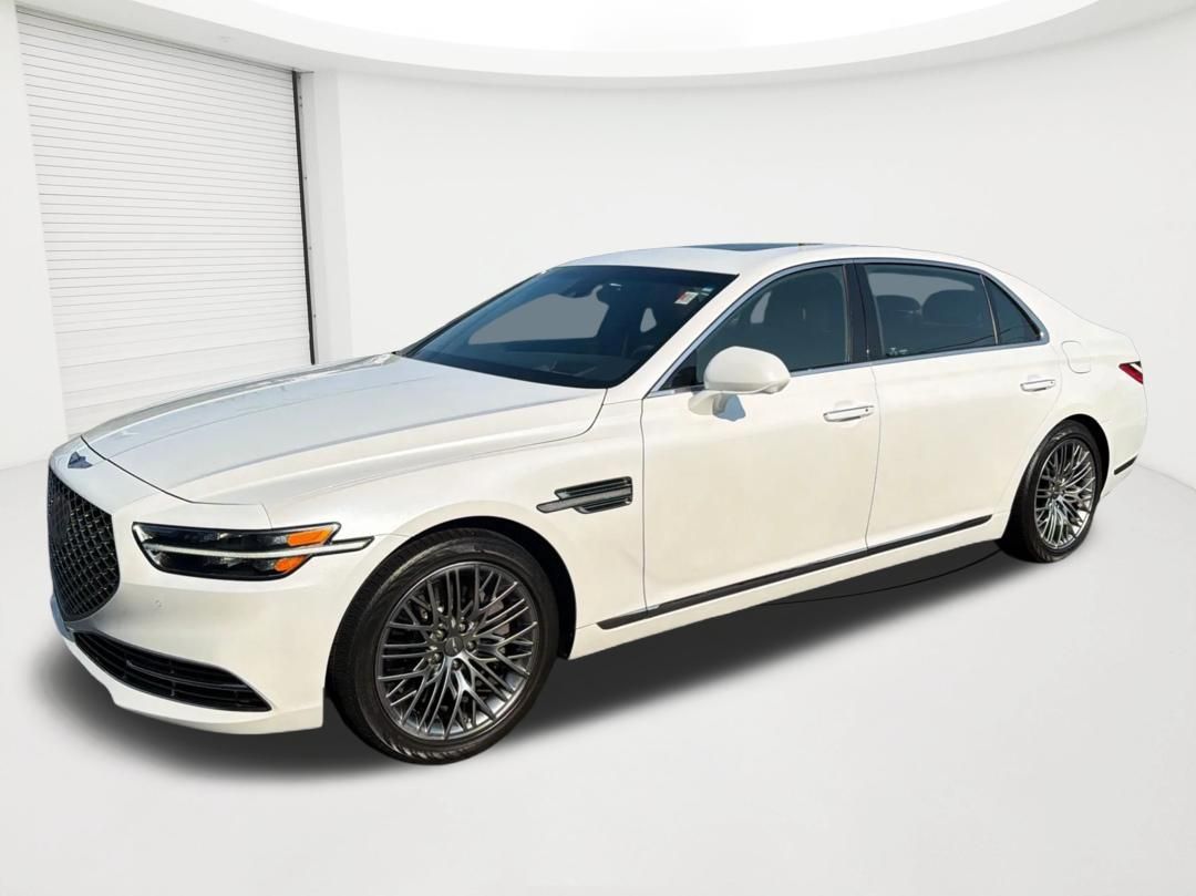 Uyuni White 2022 Genesis G90 Sedan Rear-Wheel Drive 8-Speed Automatic