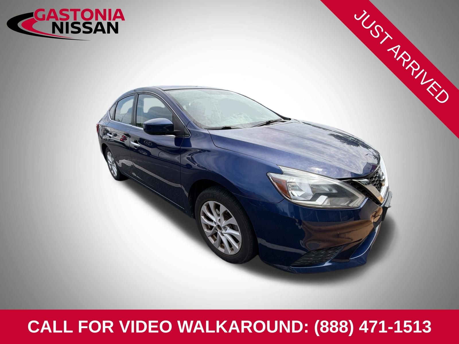 Deep Blue Pearl 2018 Nissan Sentra Sedan Front-Wheel Drive Continuously Variable Transmission