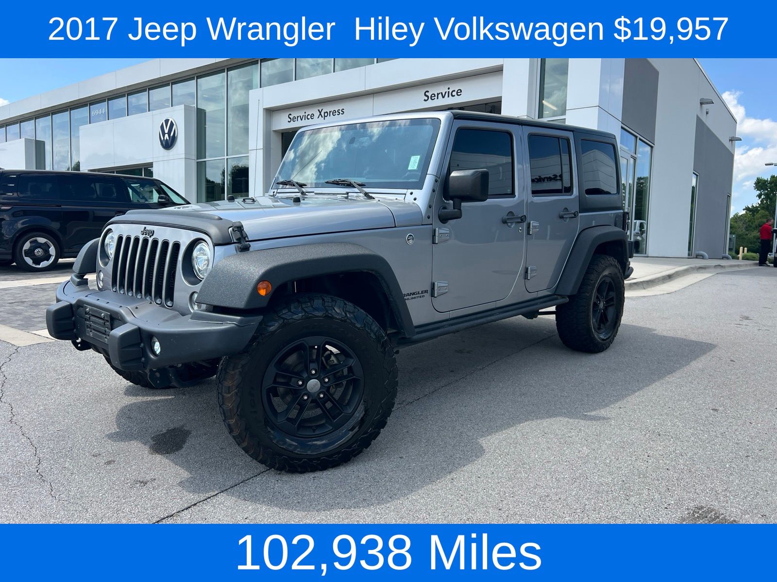 Billet Silver Metallic Clearcoat 2017 Jeep Wrangler SUV / Crossover Four-Wheel Drive 5-Speed Automatic