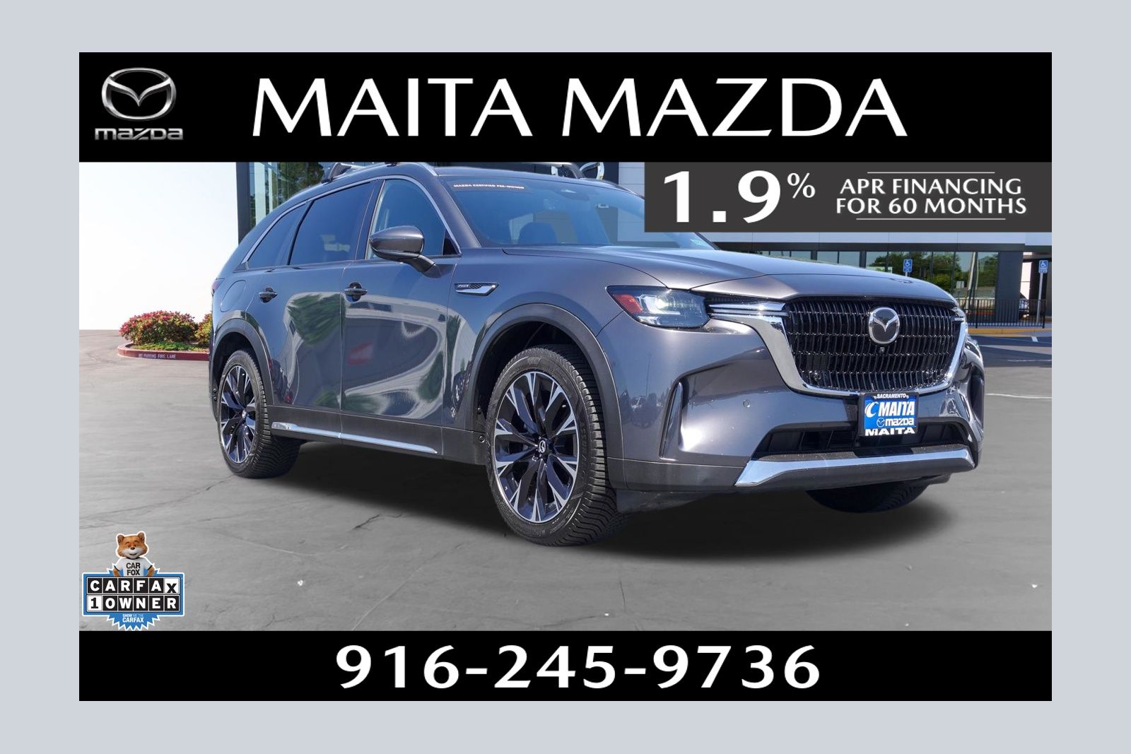 Machine Gray Metallic 2024 Mazda CX-90 PHEV Premium Plus AWD SUV / Crossover All-Wheel Drive 8-Speed Automatic